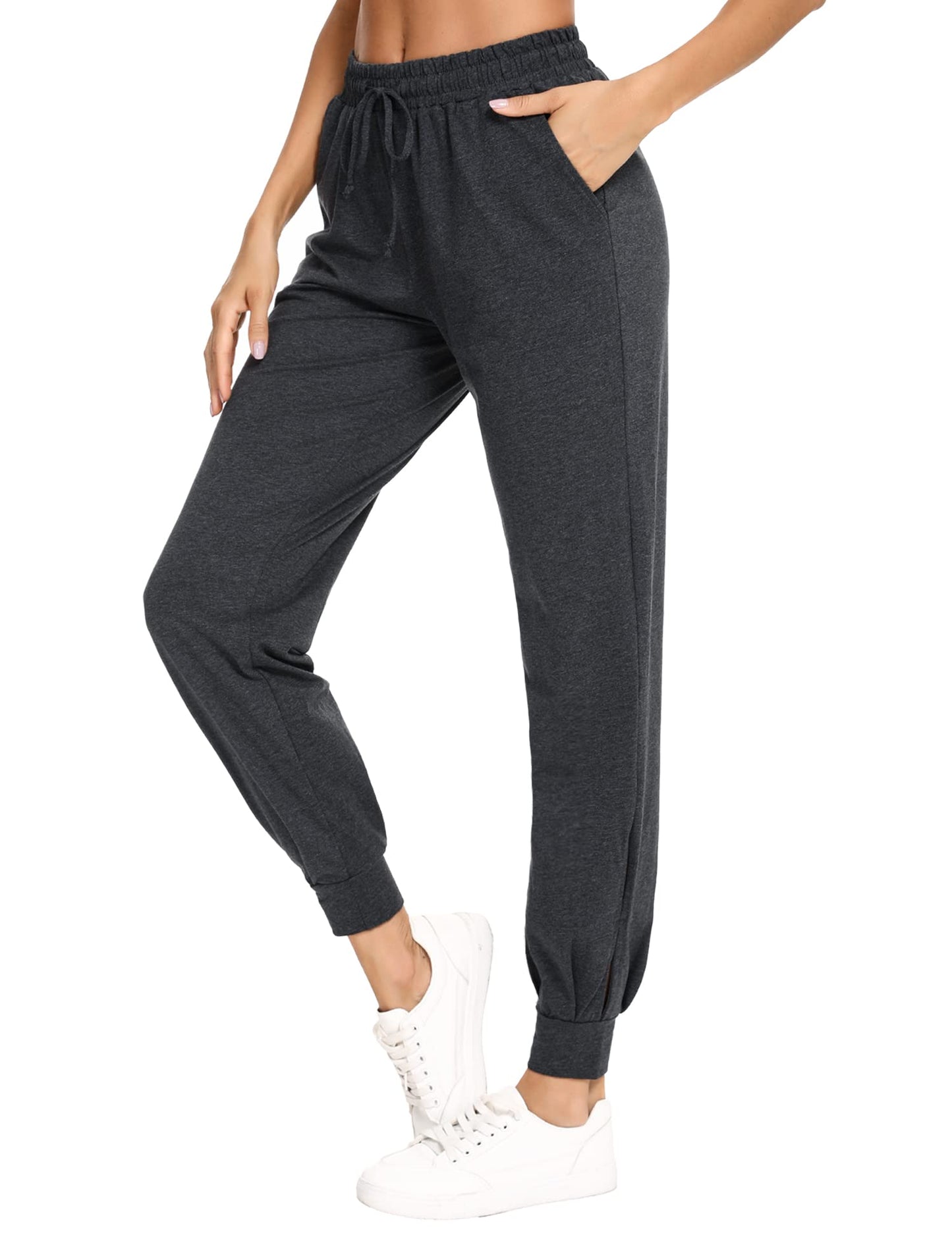 Aseniza Women's Jogging Pants – High Waist Cotton Sports Pants