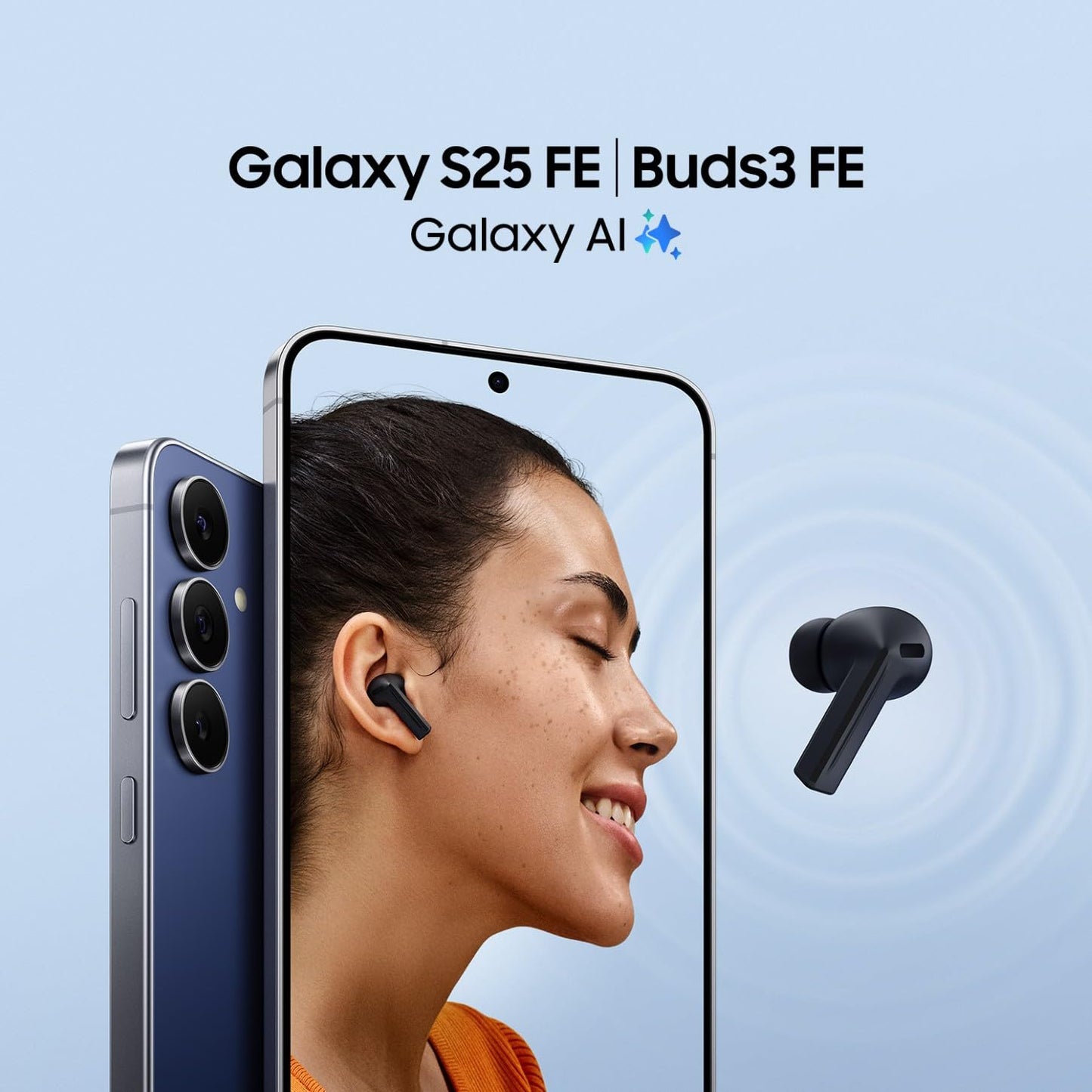 Samsung Galaxy S25 FE with Galaxy AI, Mobile Phone with Android, 6.7 Inch FHD Display, 50MP Camera, 256GB Memory, 8GB RAM, 4900mAh Battery, JetBlack