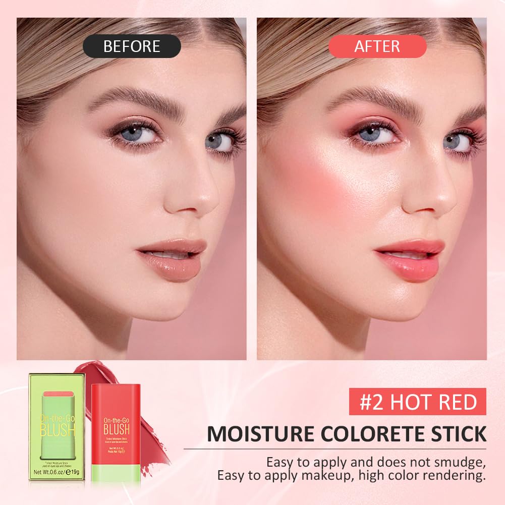 LOPHE Cream Blush Stick - 3 Pieces Set