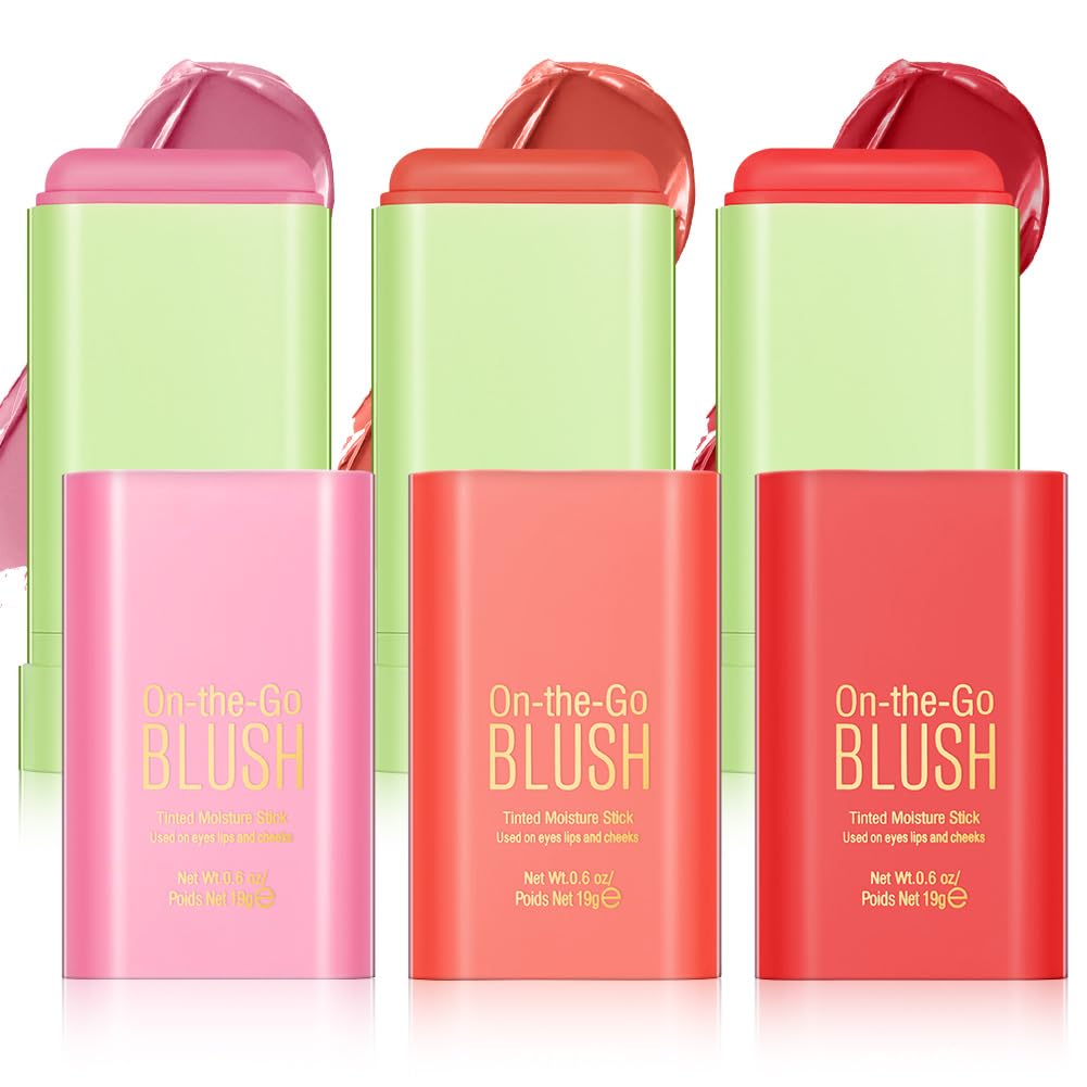 LOPHE Cream Blush Stick - 3 Pieces Set