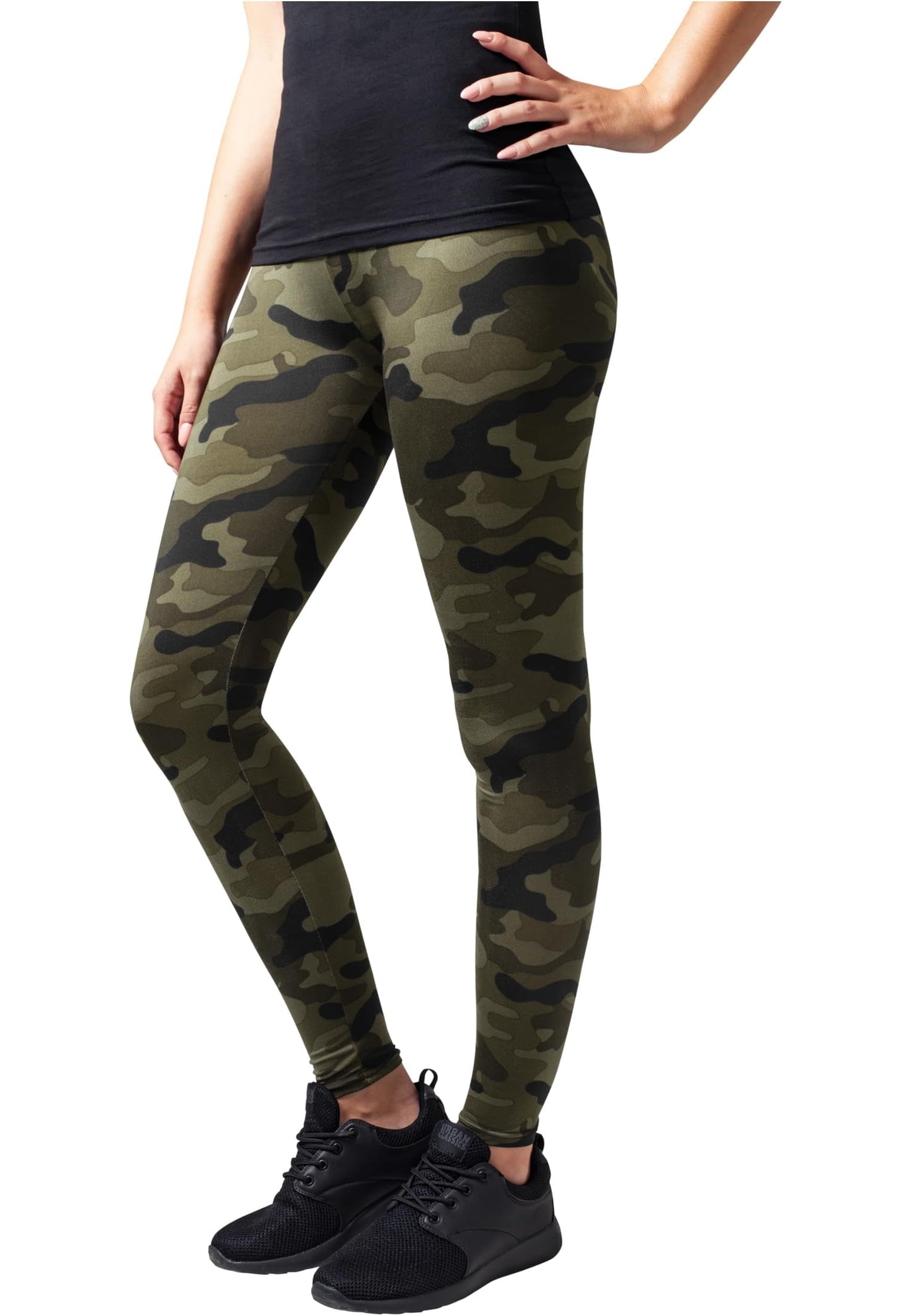 Urban Classics Women’s Camo Leggings – High-Waist Yoga & Fitness Pants