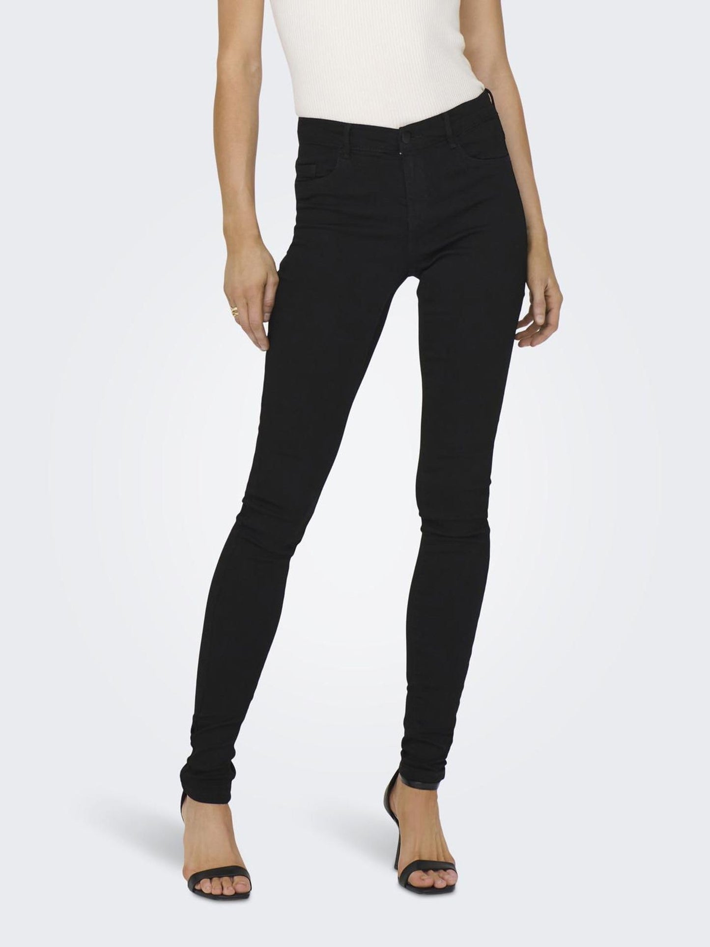 ONLY Women’s ONLRAIN Mid-Rise Skinny Fit Jeans
