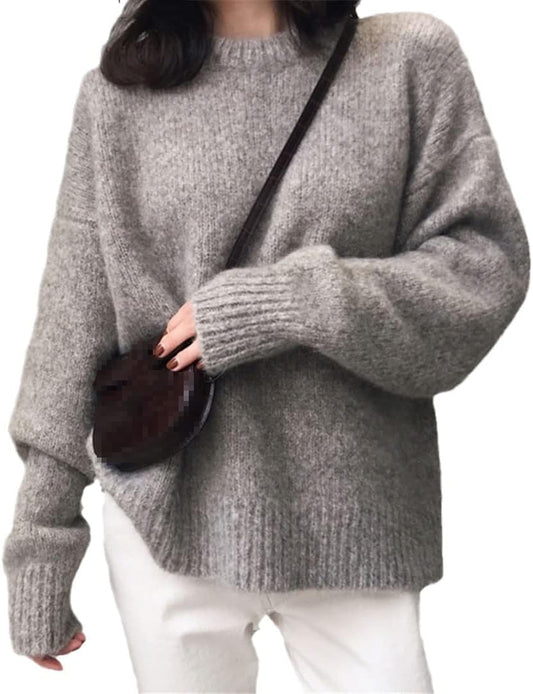 Alloaone Women's Oversized Cashmere Wool Knit Sweater