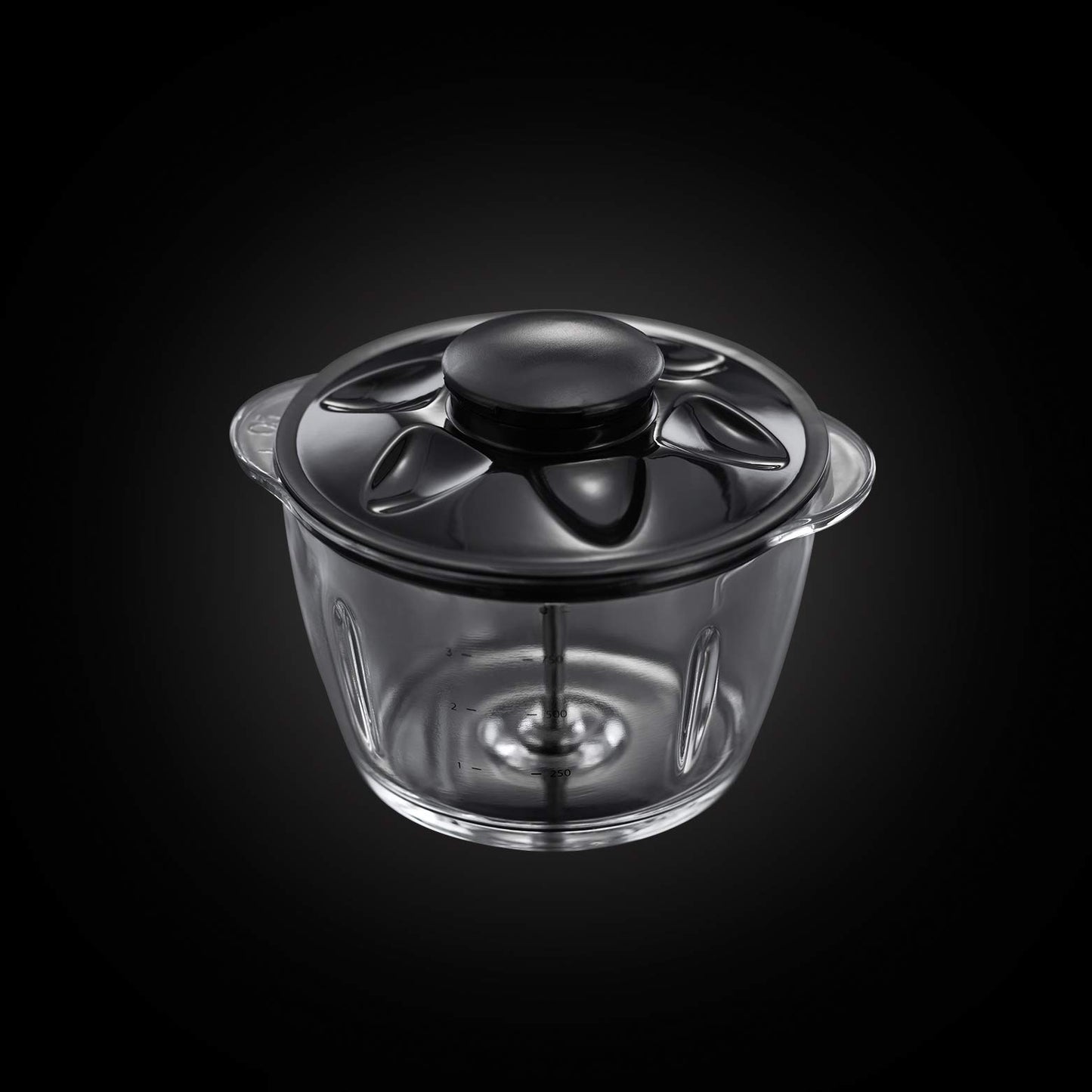Russell Hobbs Zerkleinerer elektrisch Mini [Glasbehälter inkl. Aufbewahrungsdeckel] Desire Rot (500ml, Gemüsezerkleinerer, Mixer, Multi-& Universalzerkleinerer f. Gemüse, Obst & Fleisch) 24660-56