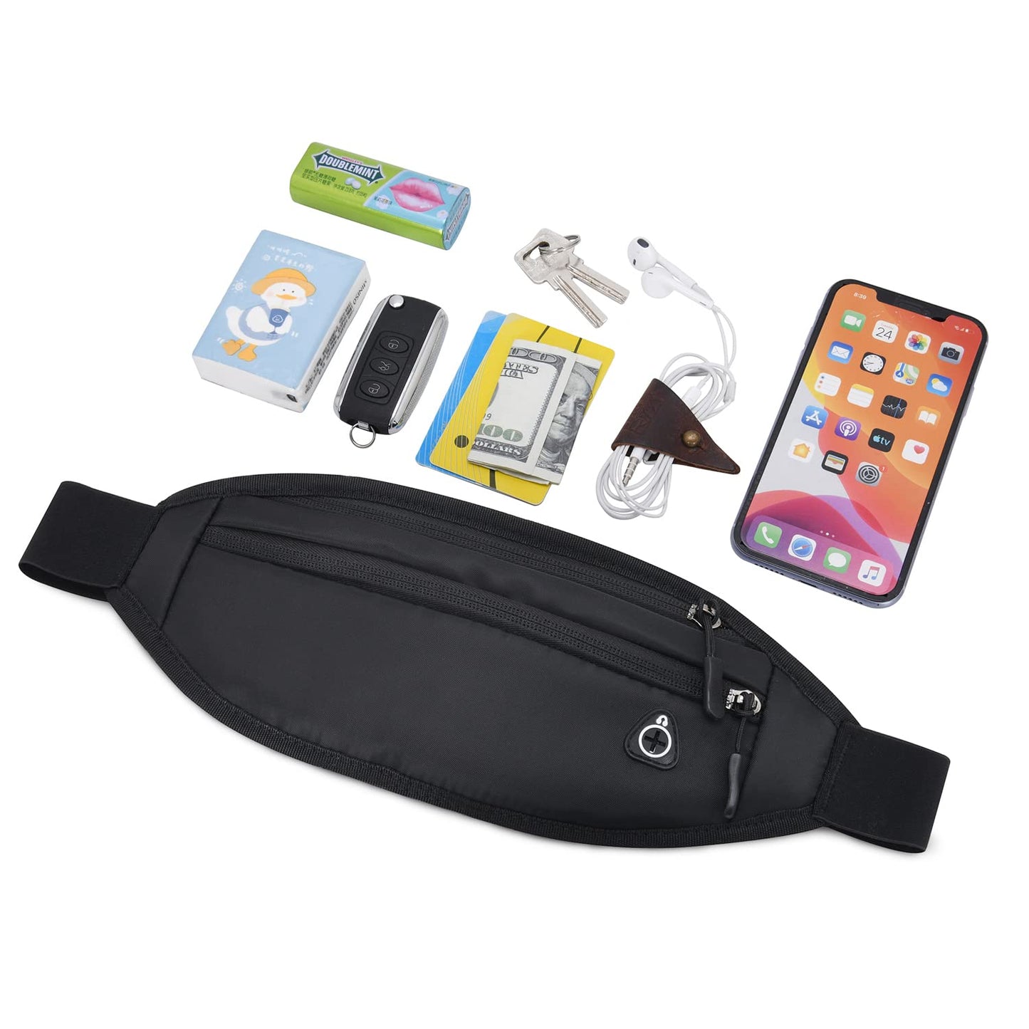QKUDS Running Belt Waist Pack – Waterproof Fanny Pack