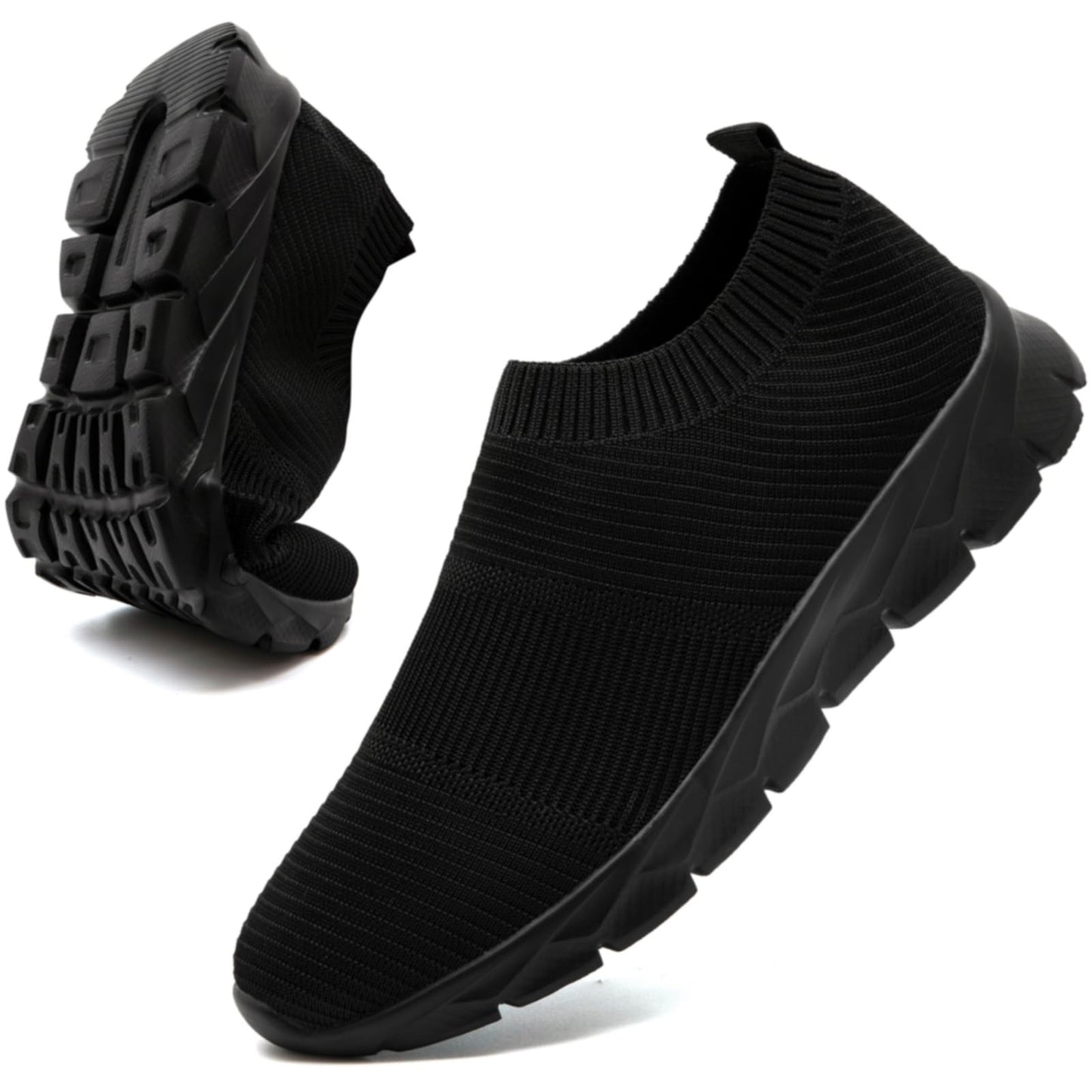 Men’s Slip-On Running Shoes – Lightweight Breathable Athletic Sneakers