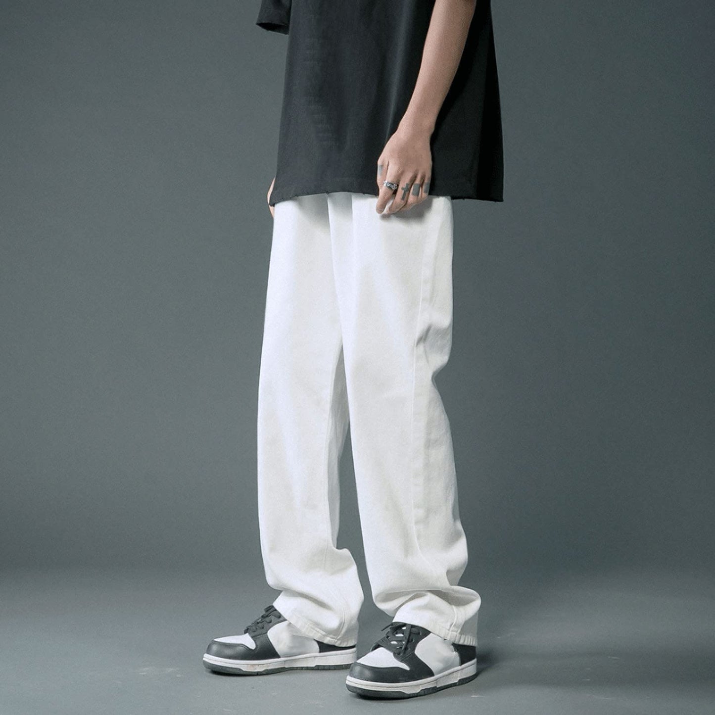 Men’s Baggy Y2K Vintage Jeans – Loose Fit Skateboard Streetwear Denim Pants