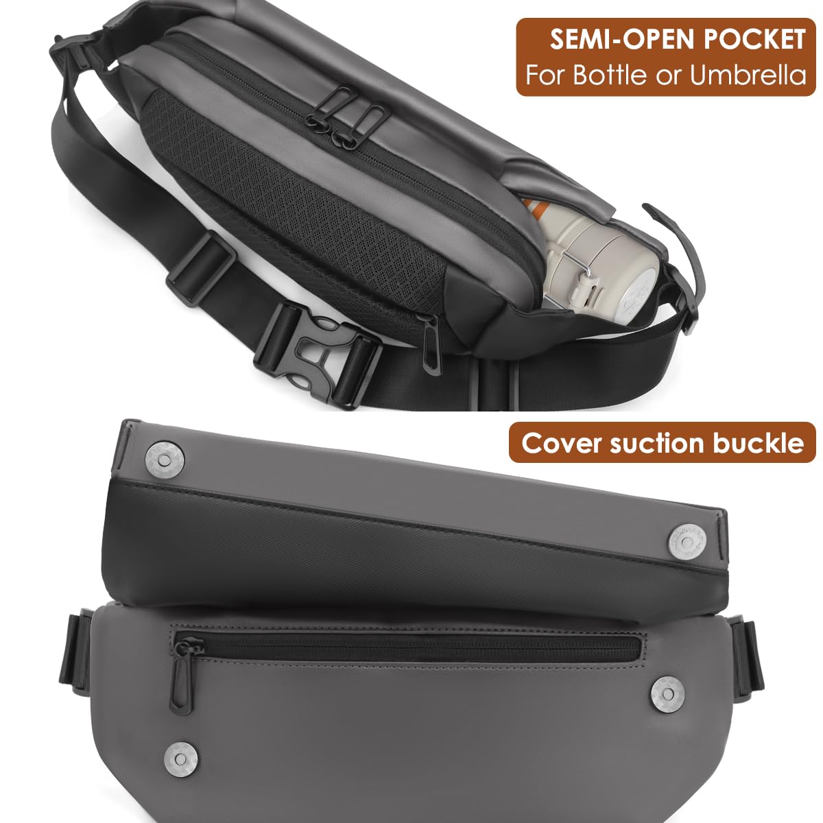 REETEE Waterproof Waist Bag – Multifunctional Sling Bag for Men & Women