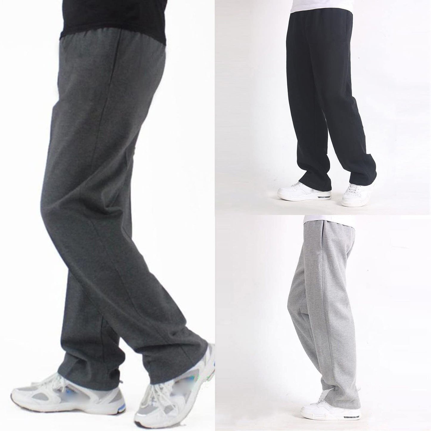 Men’s Baggy Fit Jogging Pants – Fleece-Lined Cotton Blend Sweatpants