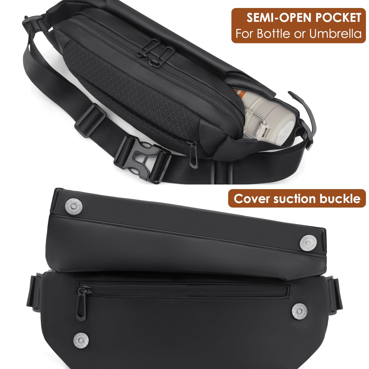 REETEE Waterproof Waist Bag – Multifunctional Sling Bag for Men & Women