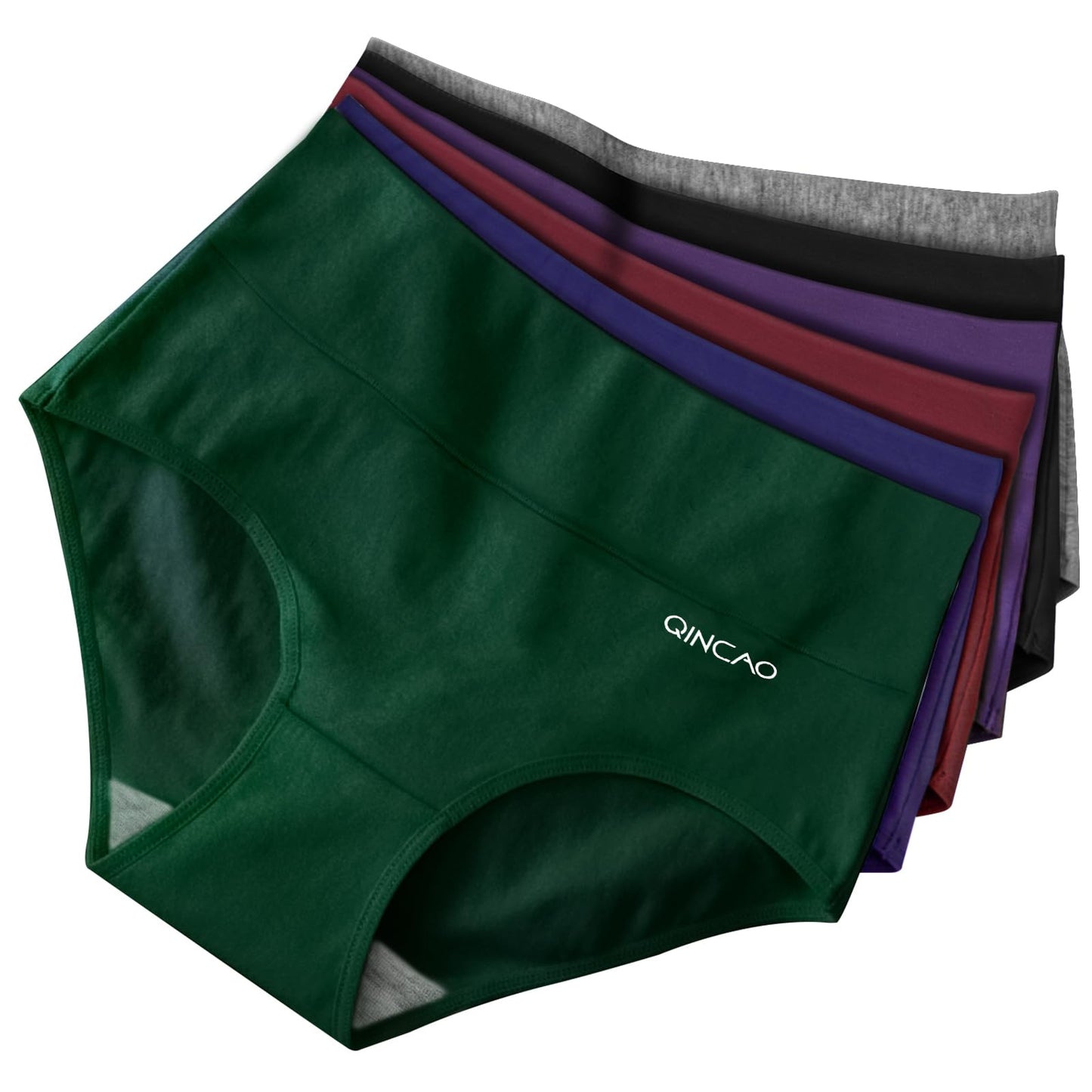 Women's High Waist Cotton Briefs Underwear 6-Pack