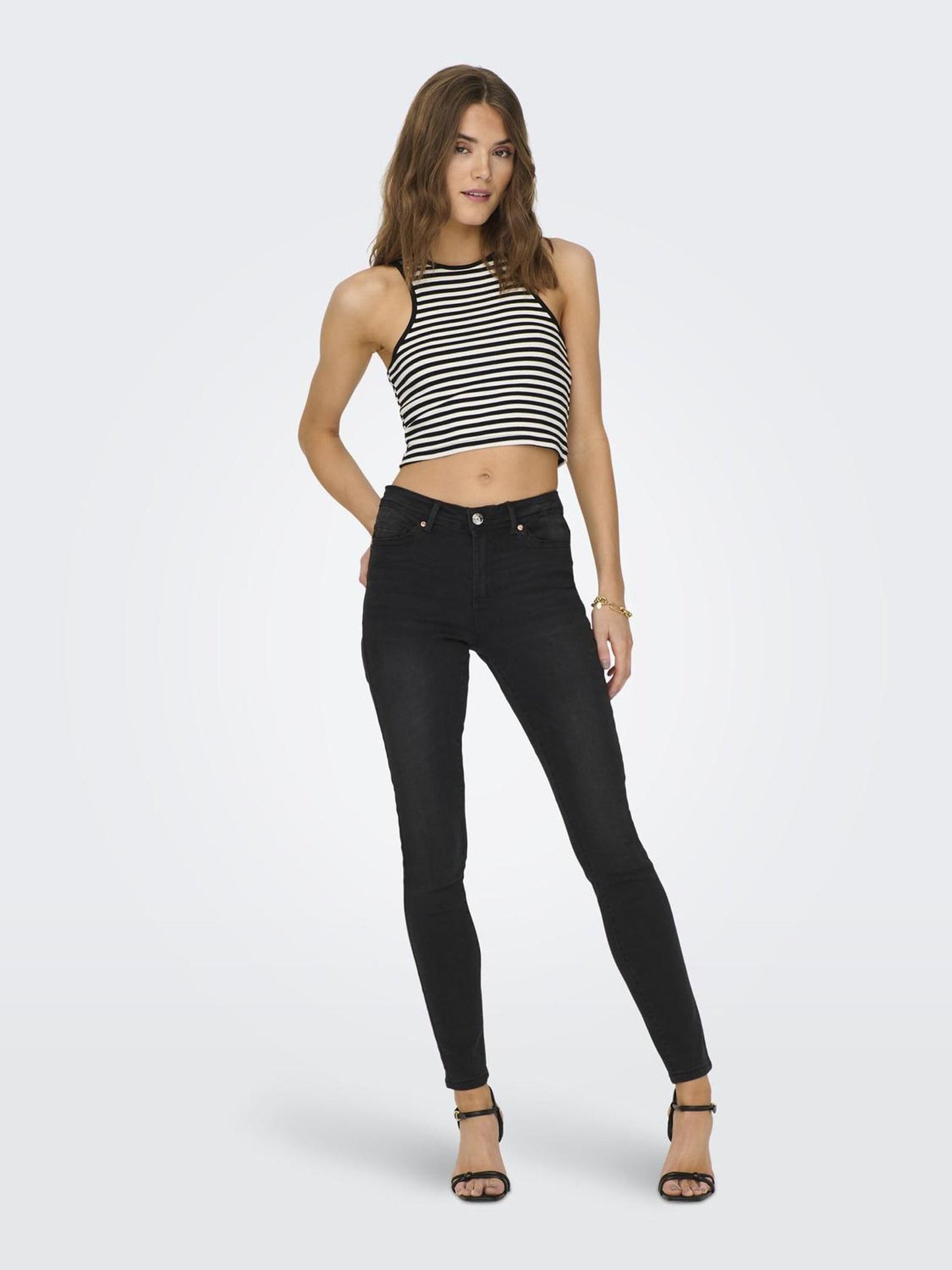 ONLY Women’s ONLWAUW Skinny Fit Jeans – Mid-Rise