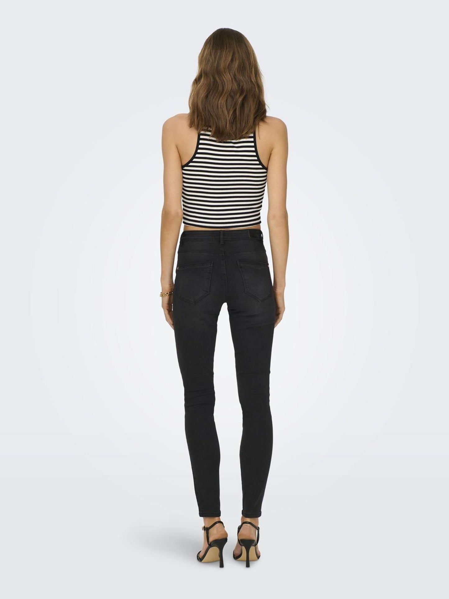 ONLY Women’s ONLWAUW Skinny Fit Jeans – Mid-Rise