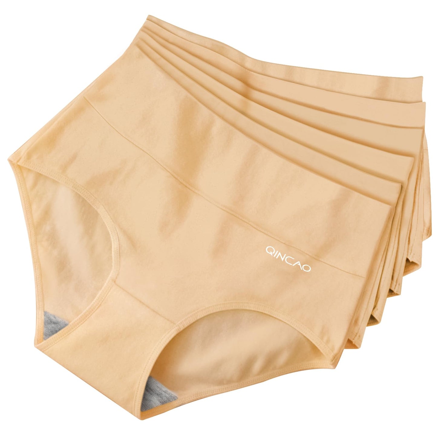 Women's High Waist Cotton Briefs Underwear 6-Pack