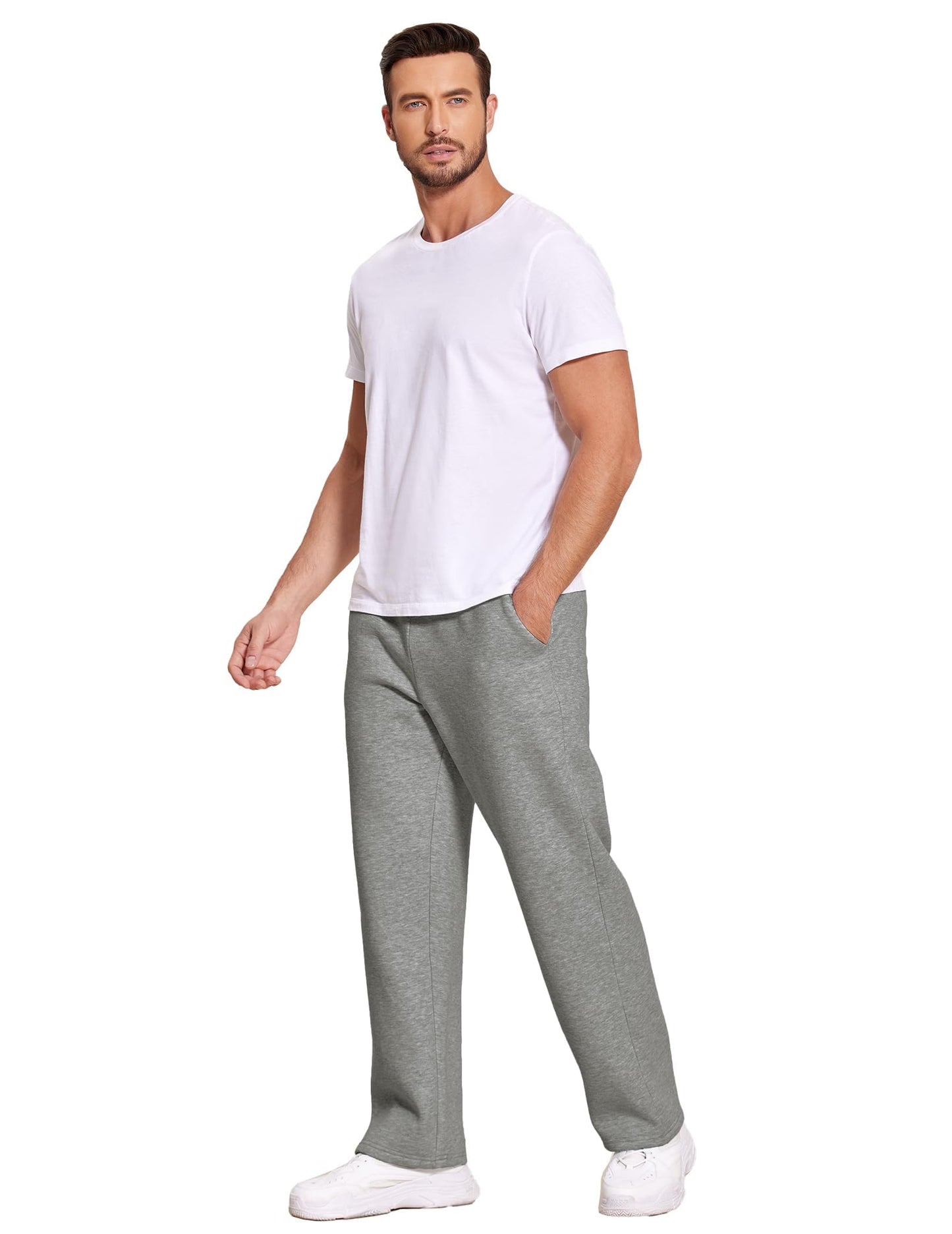 PINSPARK Men’s Winter Joggers – Fleece-Lined Sweatpants