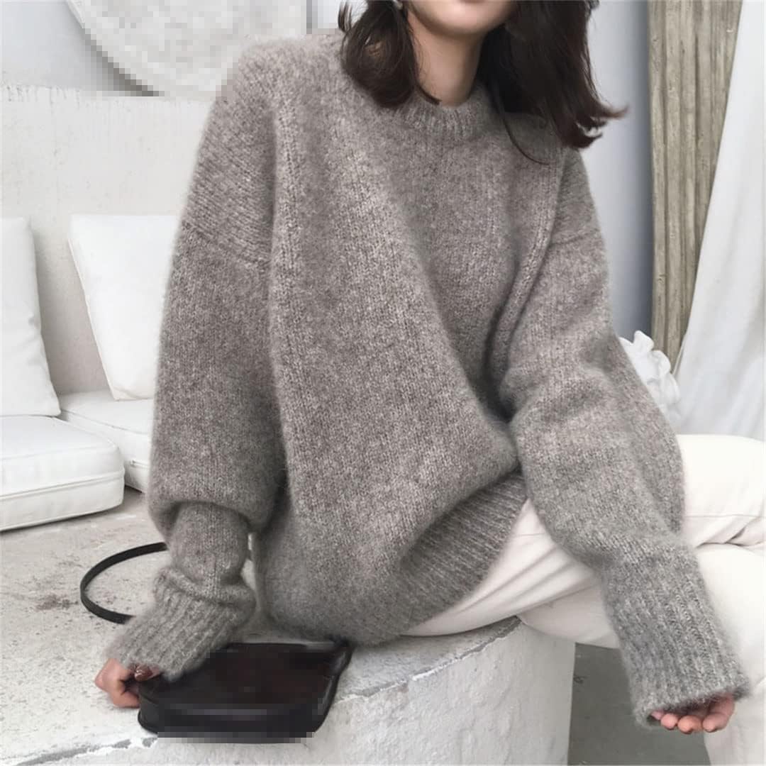 Alloaone Women's Oversized Cashmere Wool Knit Sweater