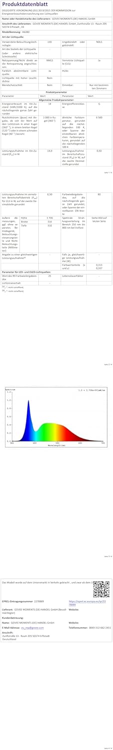 Govee Deckenfluter Stehlampe Wellenbeleuchtung RGBICWW, Dreizonenbeleuchtung Stehlampe Kompatibel mit Matter und Alexa, 80+ SzenenModi,1000LM, 2700-6500k, für Schlafzimmer, Wohnzimmer und Höhle