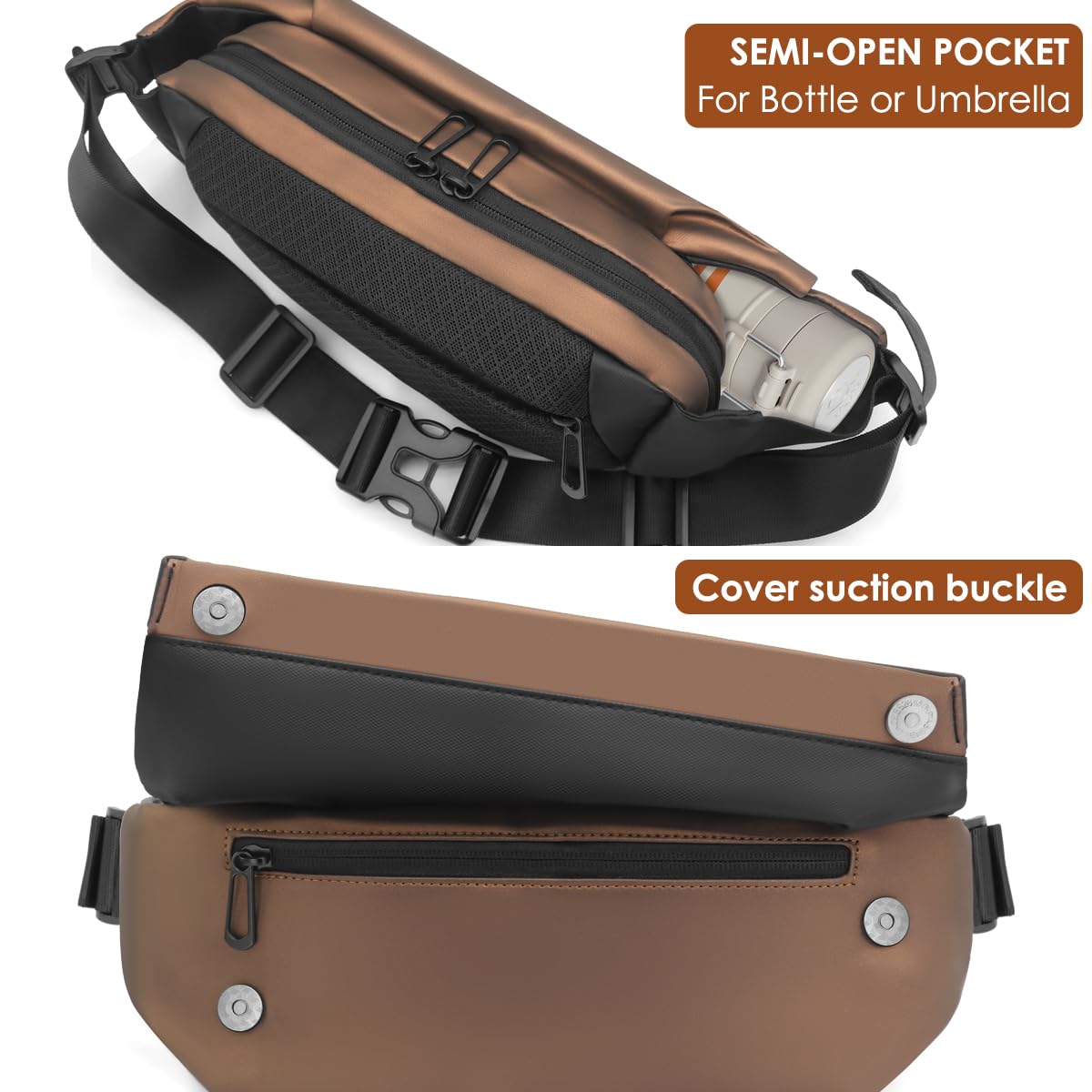 REETEE Waterproof Waist Bag – Multifunctional Sling Bag for Men & Women