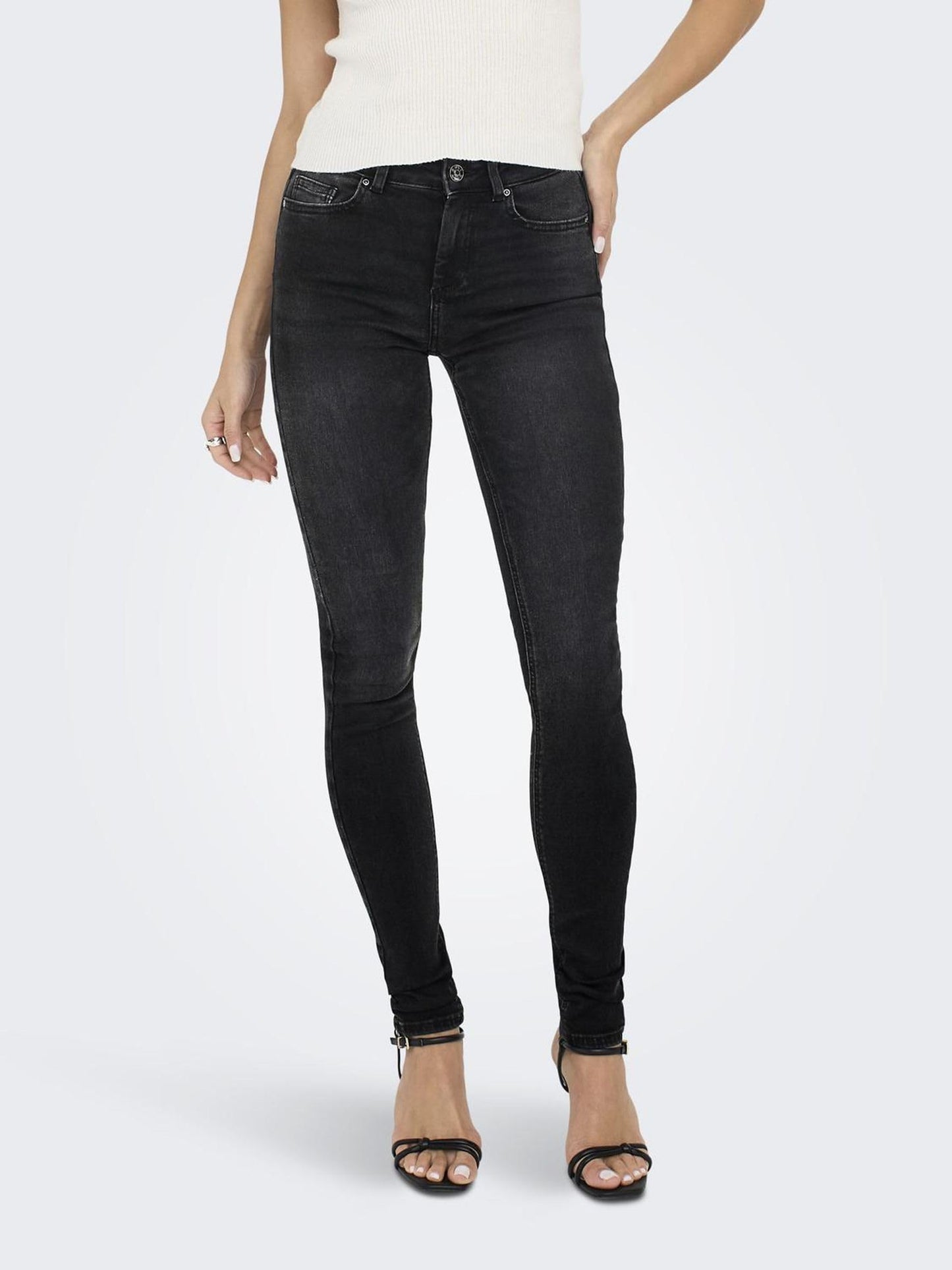 ONLY Women’s Blush Mid-Rise Skinny Fit Jeans