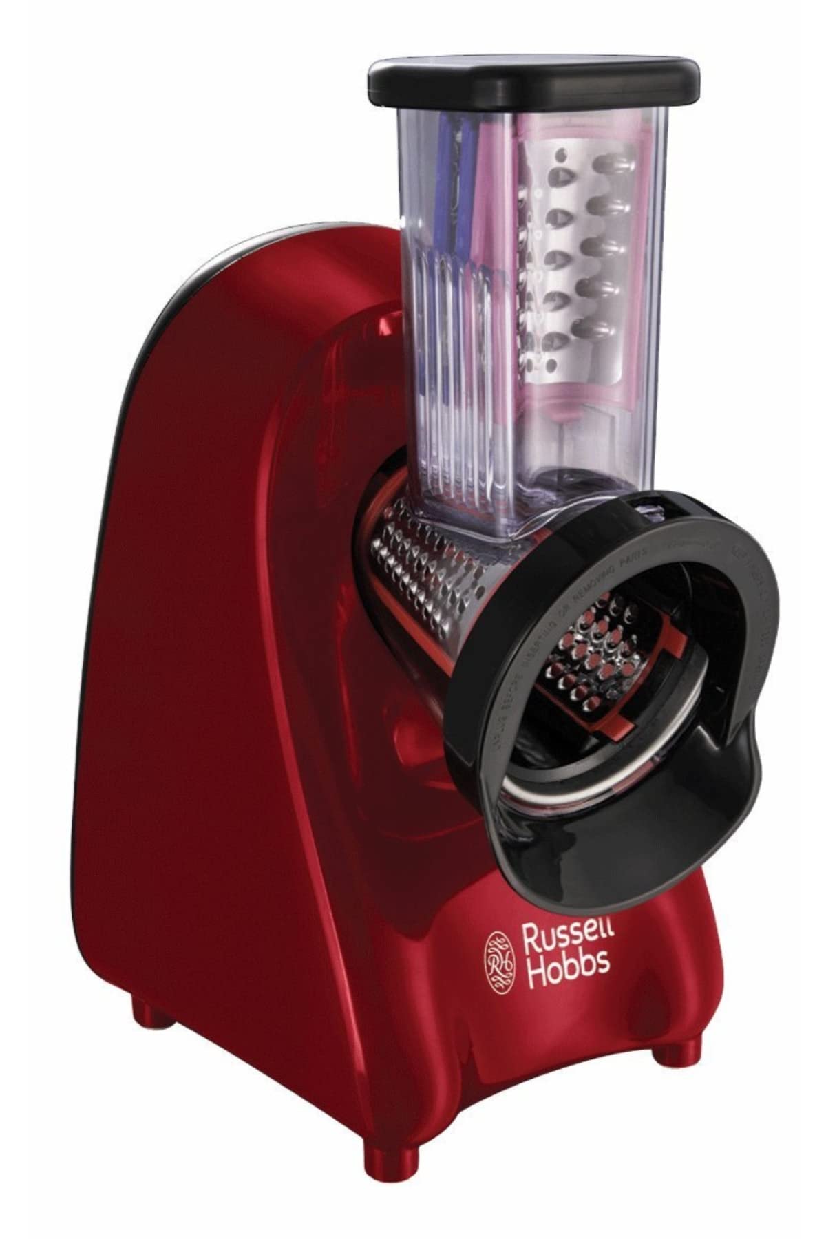Russell Hobbs Zerkleinerer elektrisch Mini [Glasbehälter inkl. Aufbewahrungsdeckel] Desire Rot (500ml, Gemüsezerkleinerer, Mixer, Multi-& Universalzerkleinerer f. Gemüse, Obst & Fleisch) 24660-56
