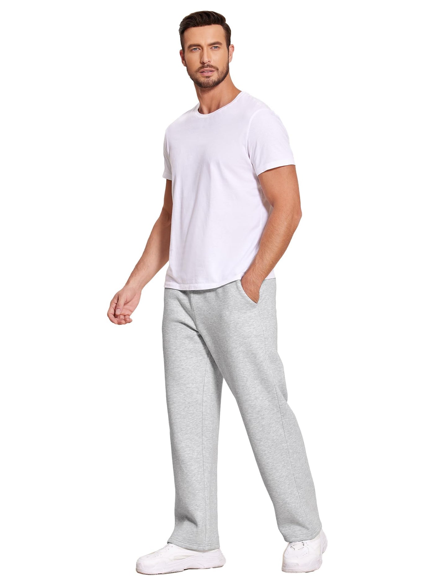 PINSPARK Men’s Winter Joggers – Fleece-Lined Sweatpants