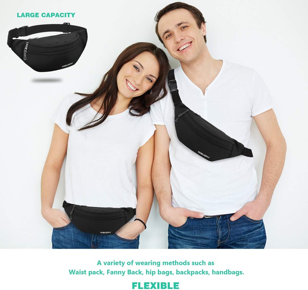 Unisex Waist Bag – Waterproof Running Belt Fanny Pack for Men & Women