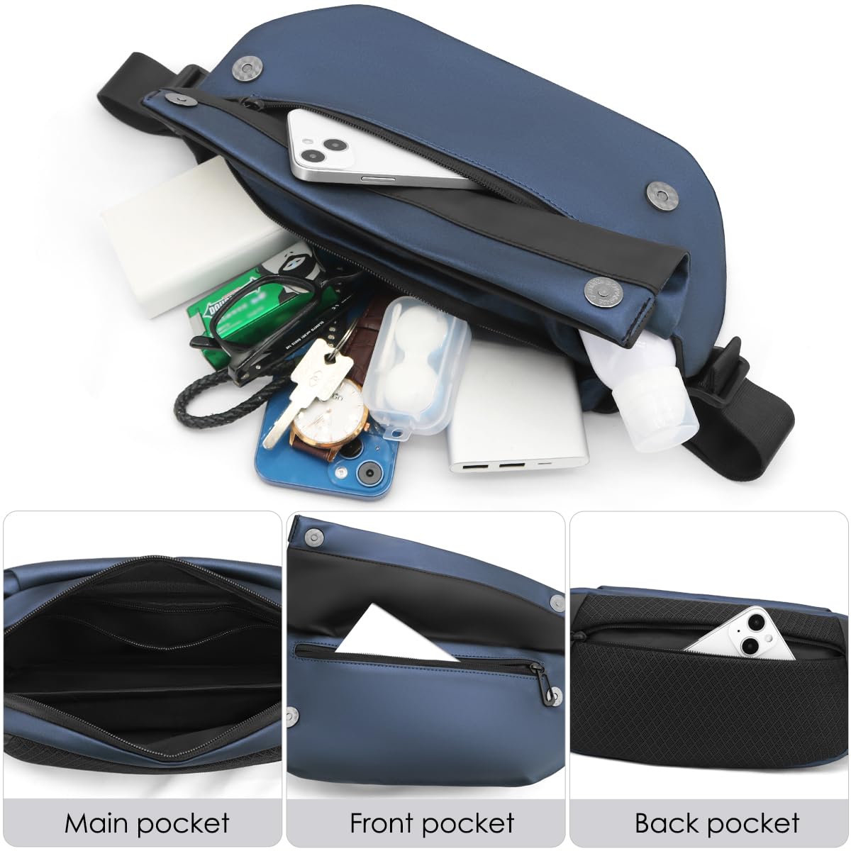 REETEE Waterproof Waist Bag – Multifunctional Sling Bag for Men & Women