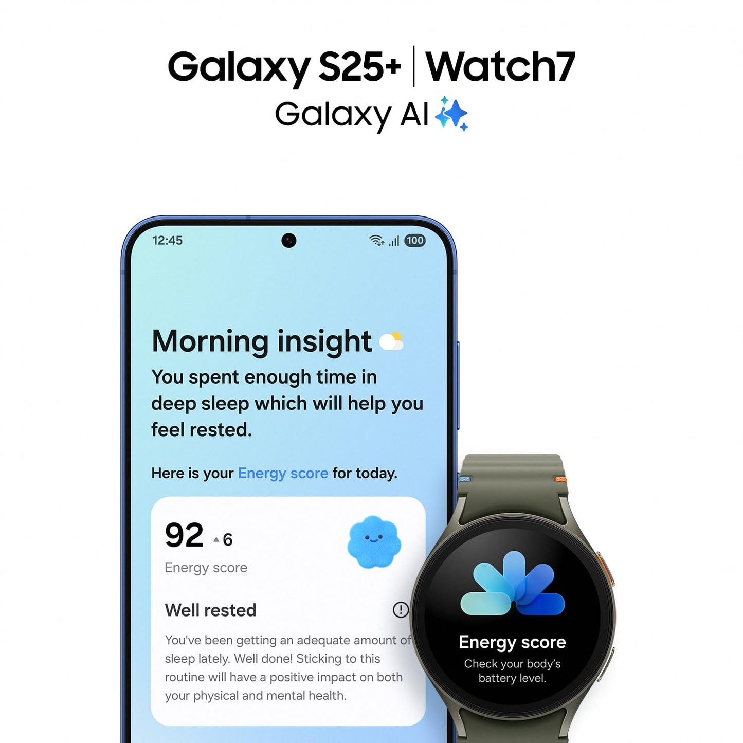 Samsung Galaxy S25+ AI Smartphone with Galaxy AI, No Contract, Mobile Phone with Android, 12 GB RAM, 256 GB Memory, 50 MP Camera, Silver Shadow