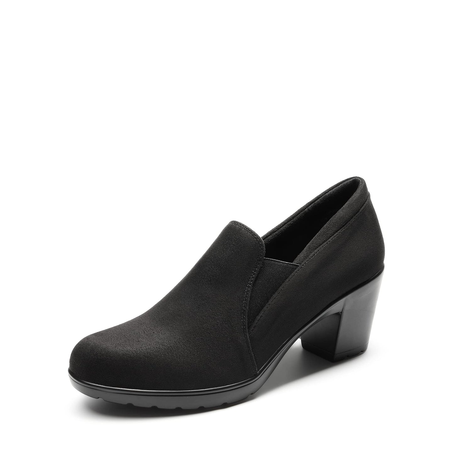 DREAM PAIRS Women's Dress Pumps with Low Block Heel