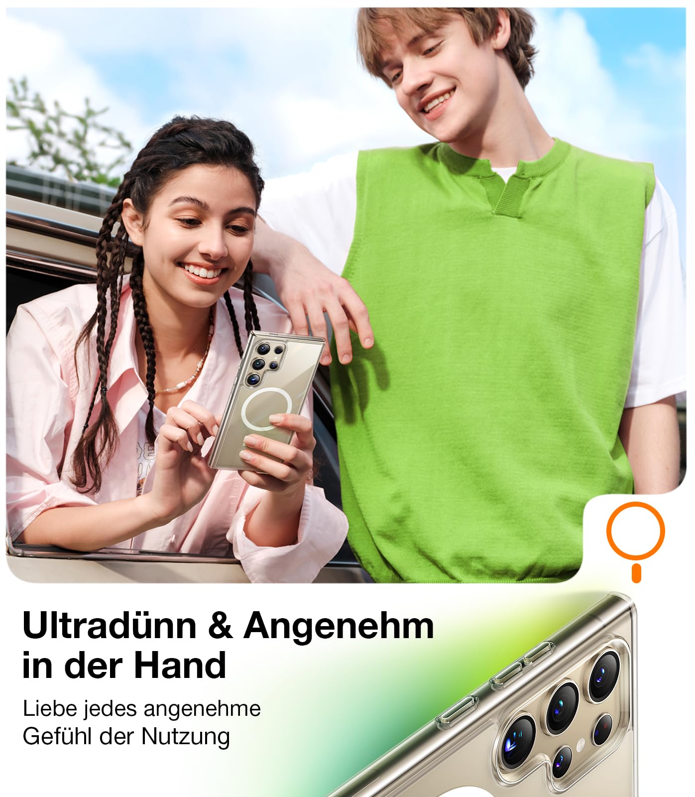 TORRAS For Samsung Galaxy S25 Ultra Case for MagSafe No.1 Protective Power and Magnetic Force S25 Ultra Case Military Level Shockproof Scratch-Resistant with Airbags Hard Case Protective Case Guardian 