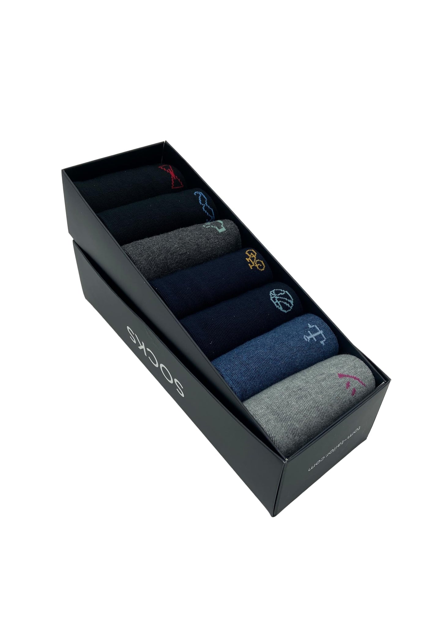 TOM TAILOR Men’s Socks – 7 Pairs in Striped Everyday Cotton Box