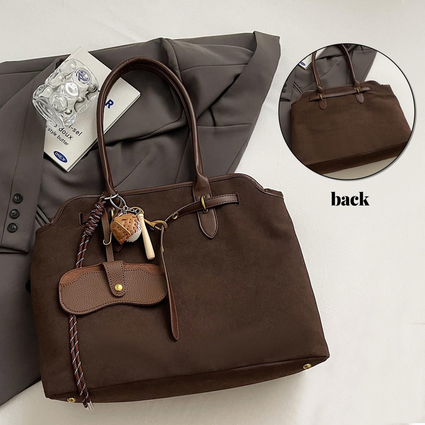 Unisoul Suede Handbag for Women