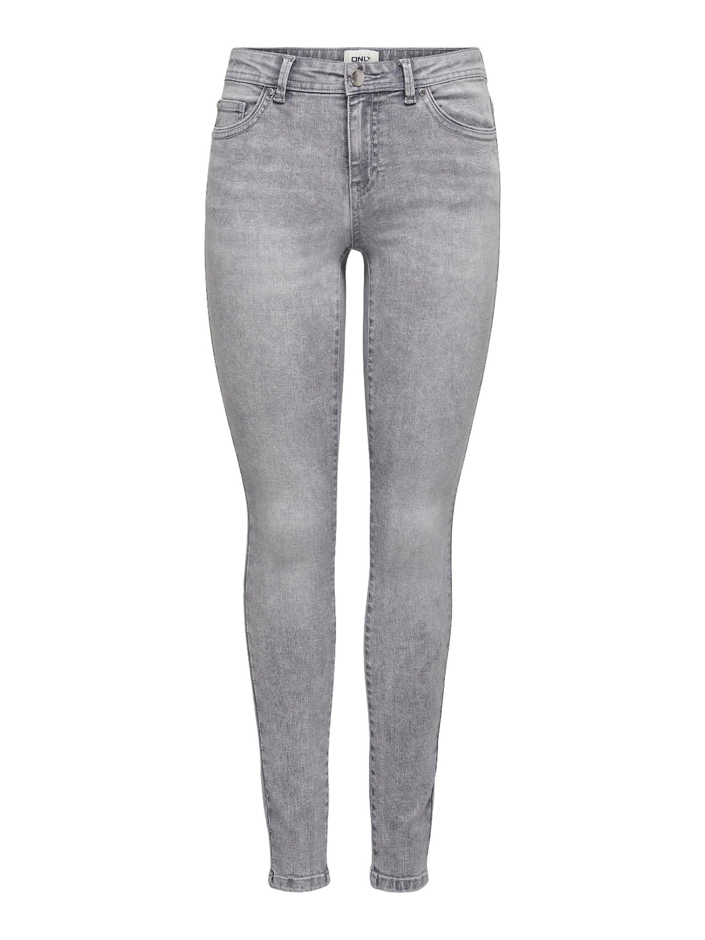 ONLY Women’s ONLWAUW Mid-Rise Skinny Fit Jeans