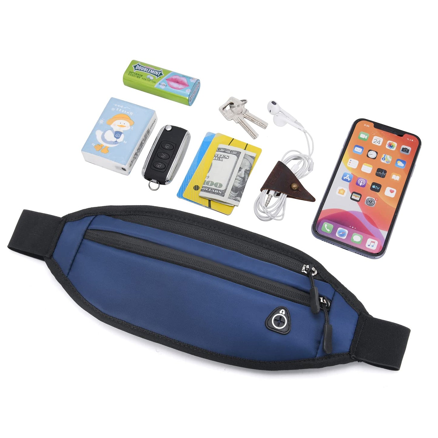 QKUDS Running Belt Waist Pack – Waterproof Fanny Pack