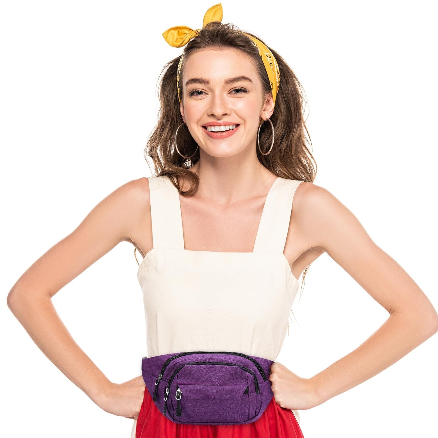 2-Piece Waterproof Waist Bag Set for Men & Women
