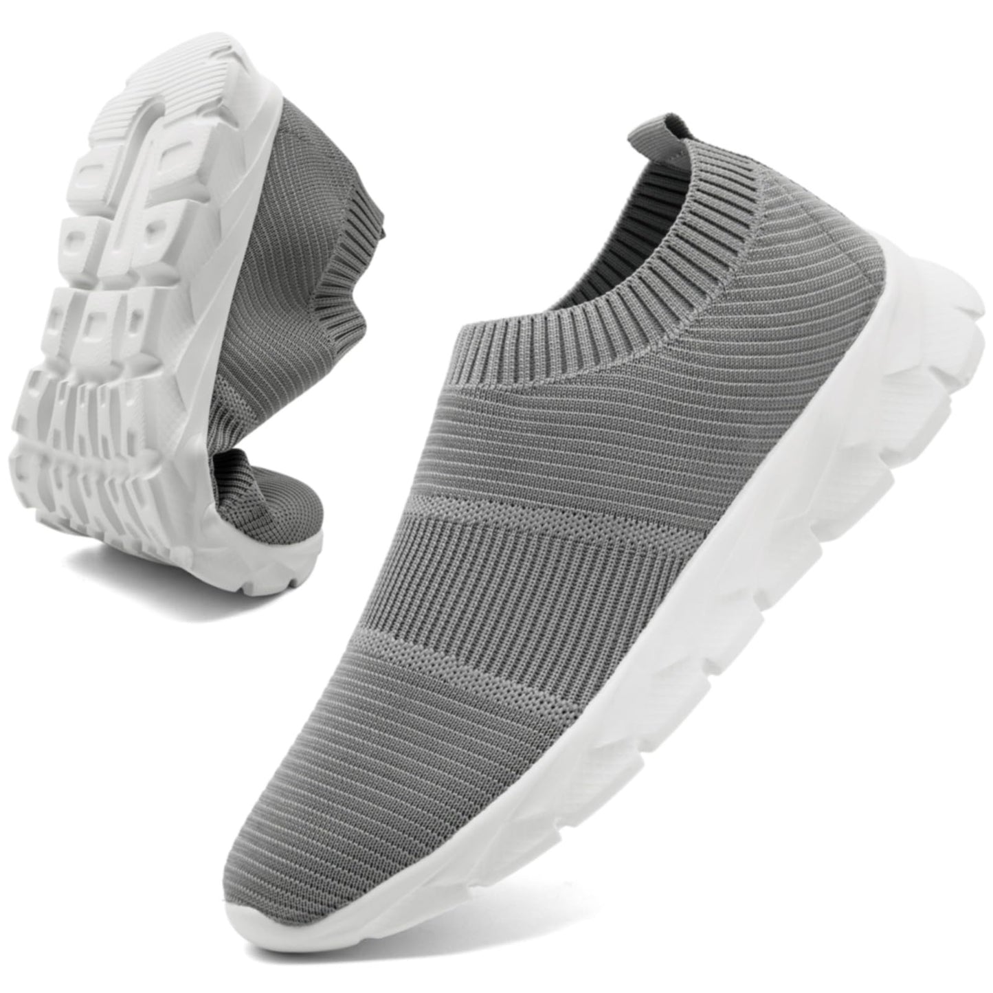 Men’s Slip-On Running Shoes – Lightweight Breathable Athletic Sneakers