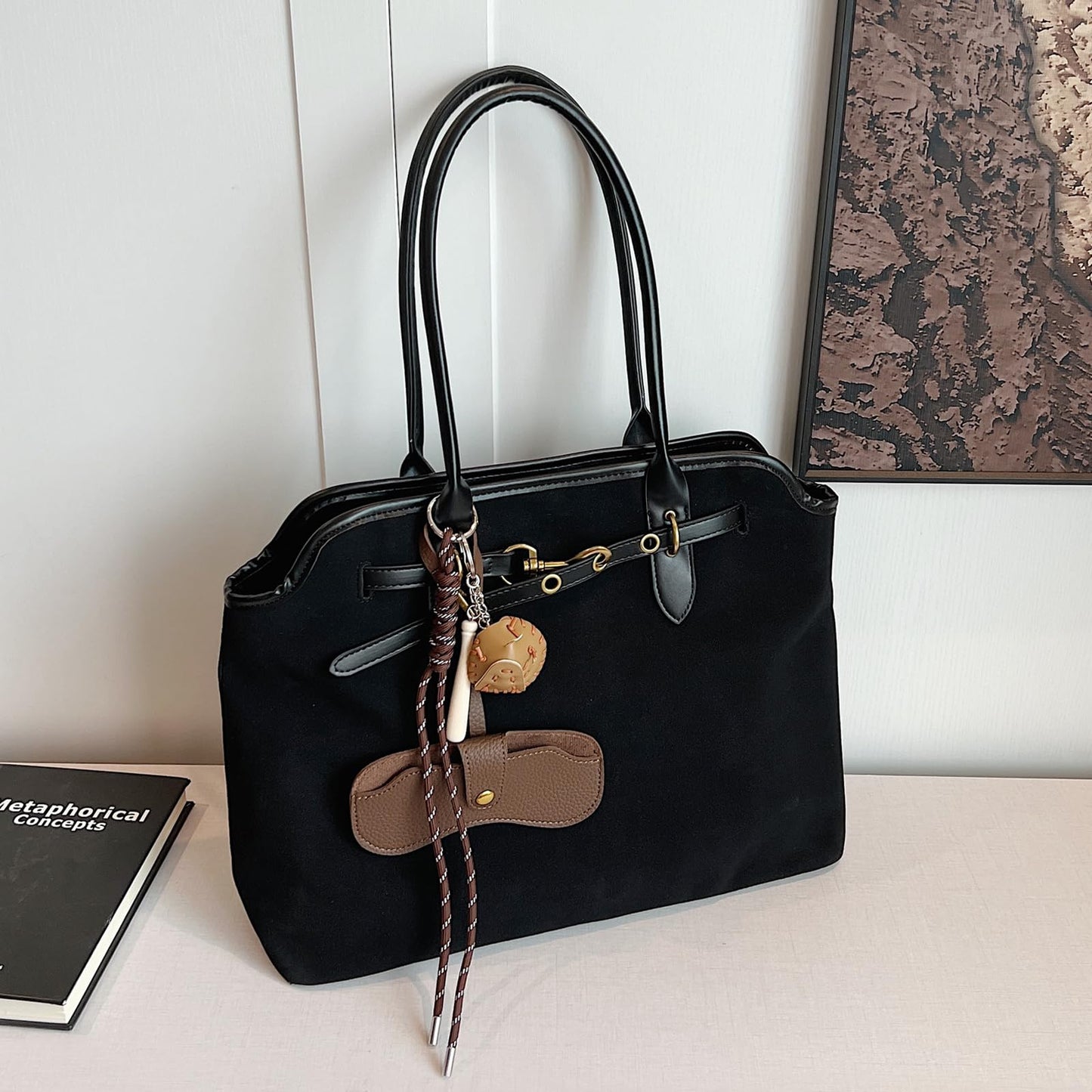 Unisoul Suede Handbag for Women