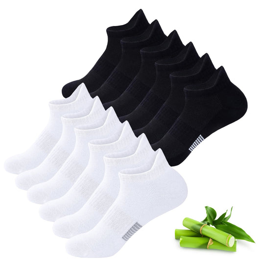 inaWarm Women's Bamboo Sneaker Socks 6 Pairs