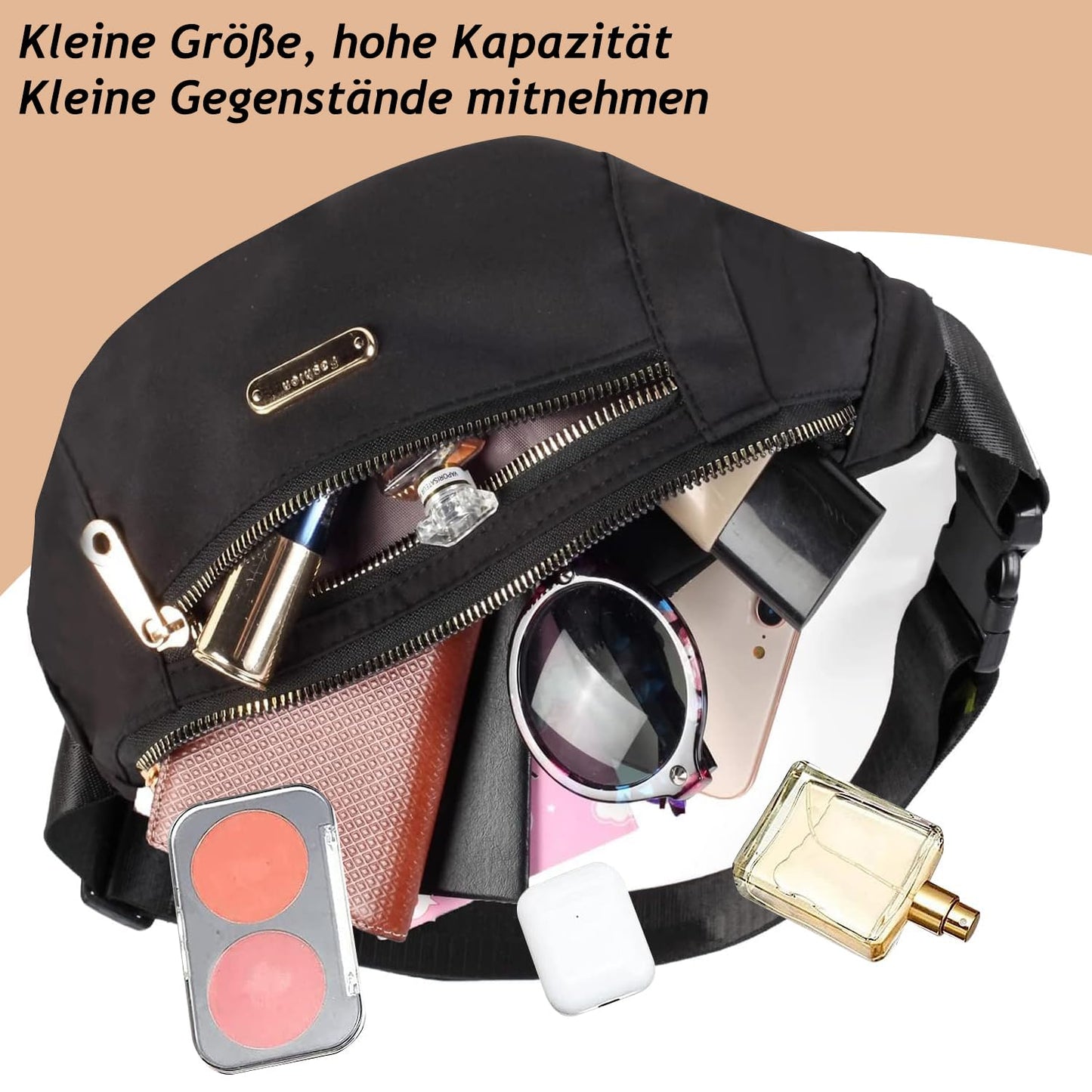 Stylish Waist Bag for Men & Women – Adjustable Hip Bag