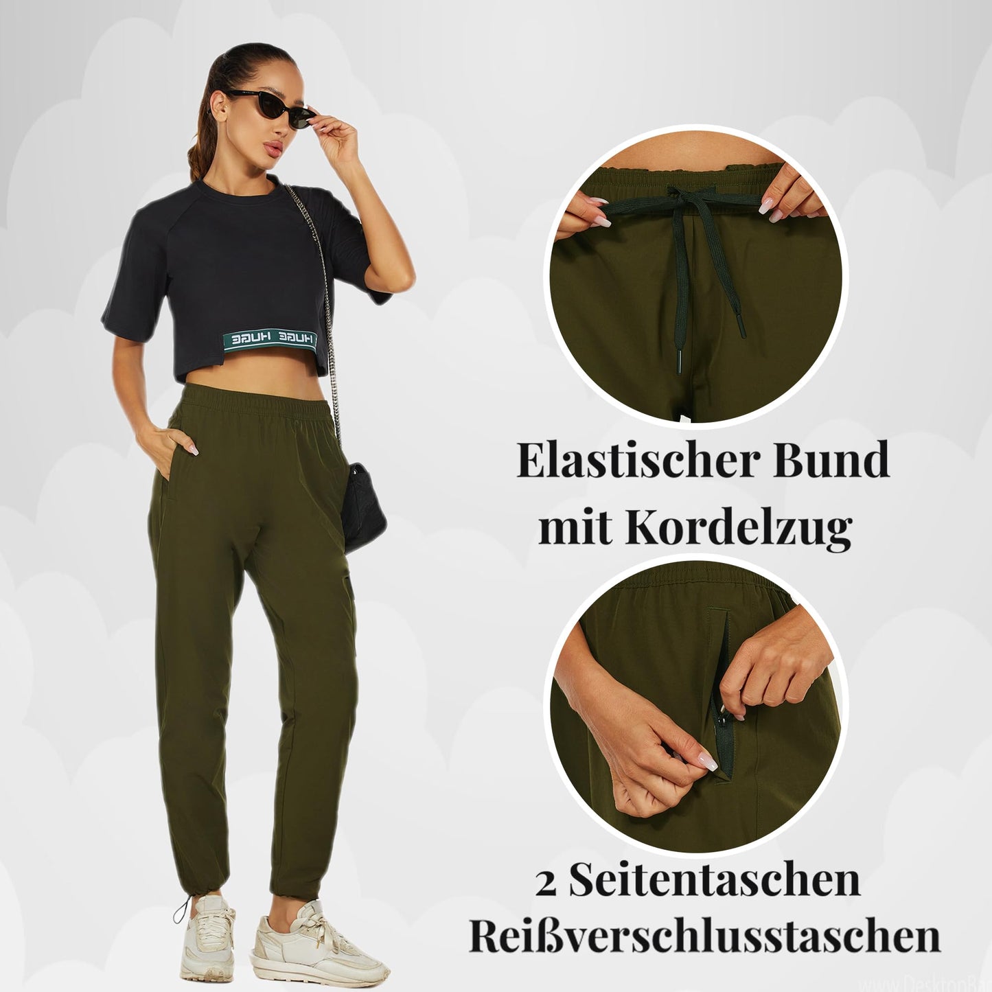 Women’s Lightweight Outdoor Hiking Pants – Quick-Dry, UV Protection
