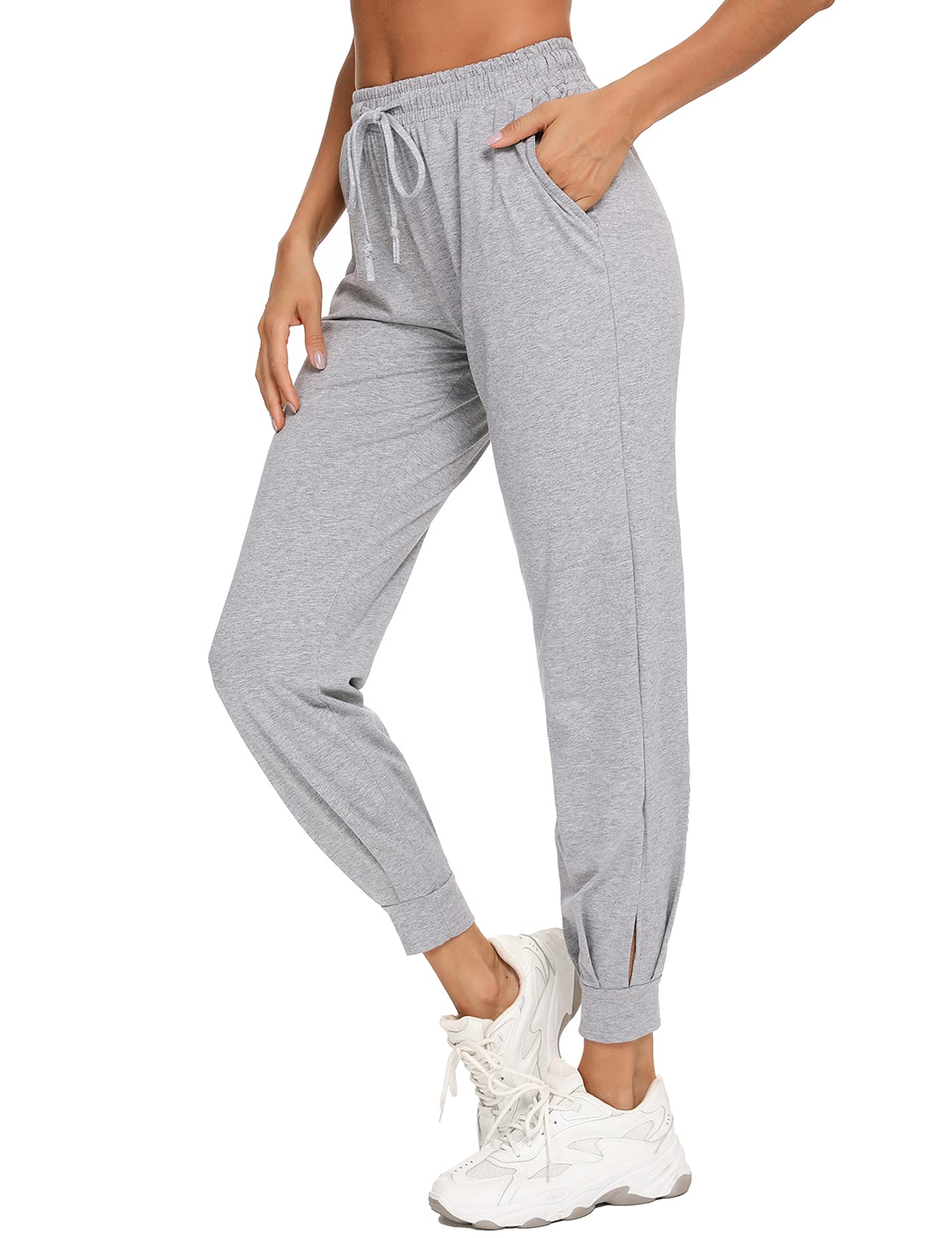 Aseniza Women's Jogging Pants – High Waist Cotton Sports Pants