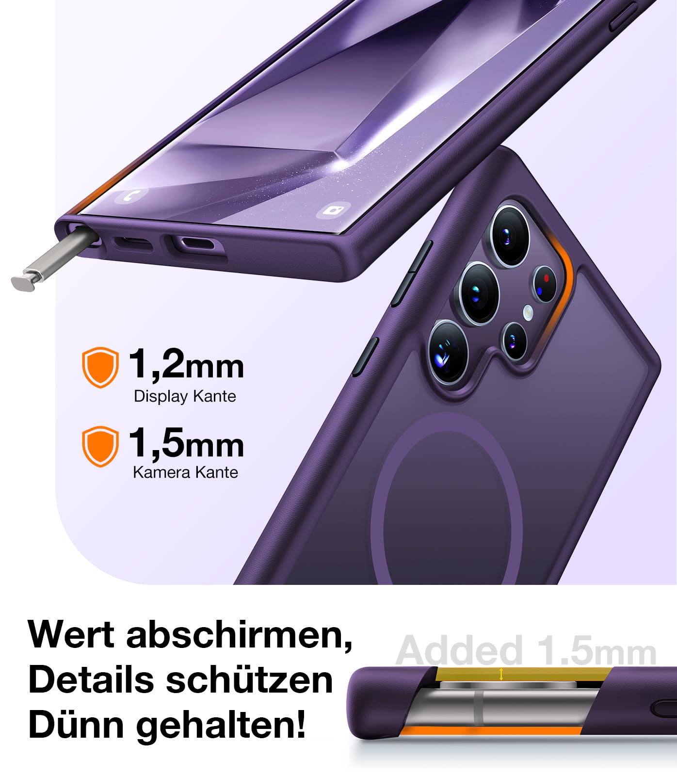 TORRAS For Samsung Galaxy S25 Ultra Case for MagSafe No.1 Protective Power and Magnetic Force S25 Ultra Case Military Level Shockproof Scratch-Resistant with Airbags Hard Case Protective Case Guardian 