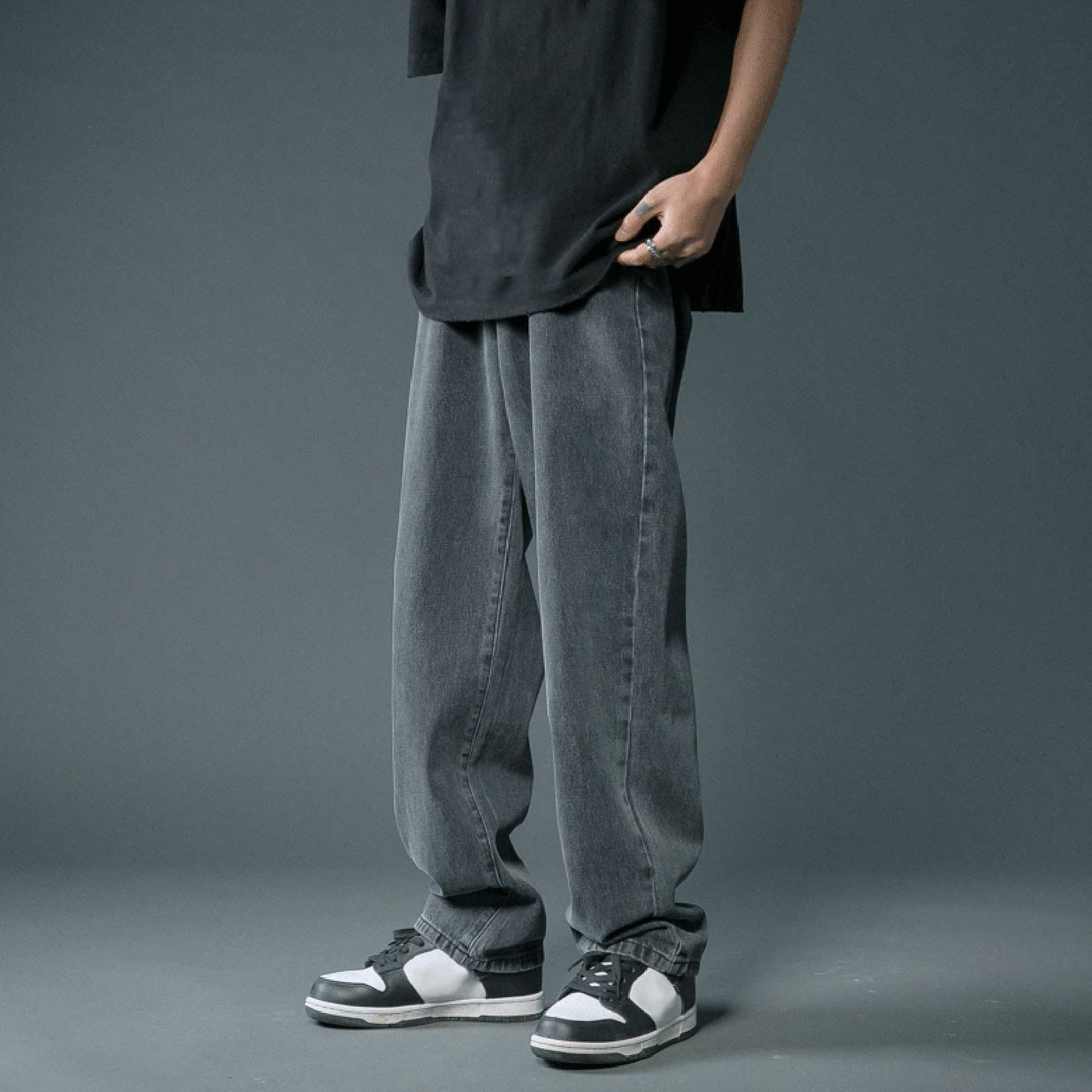 Men’s Baggy Y2K Vintage Jeans – Loose Fit Skateboard Streetwear Denim Pants