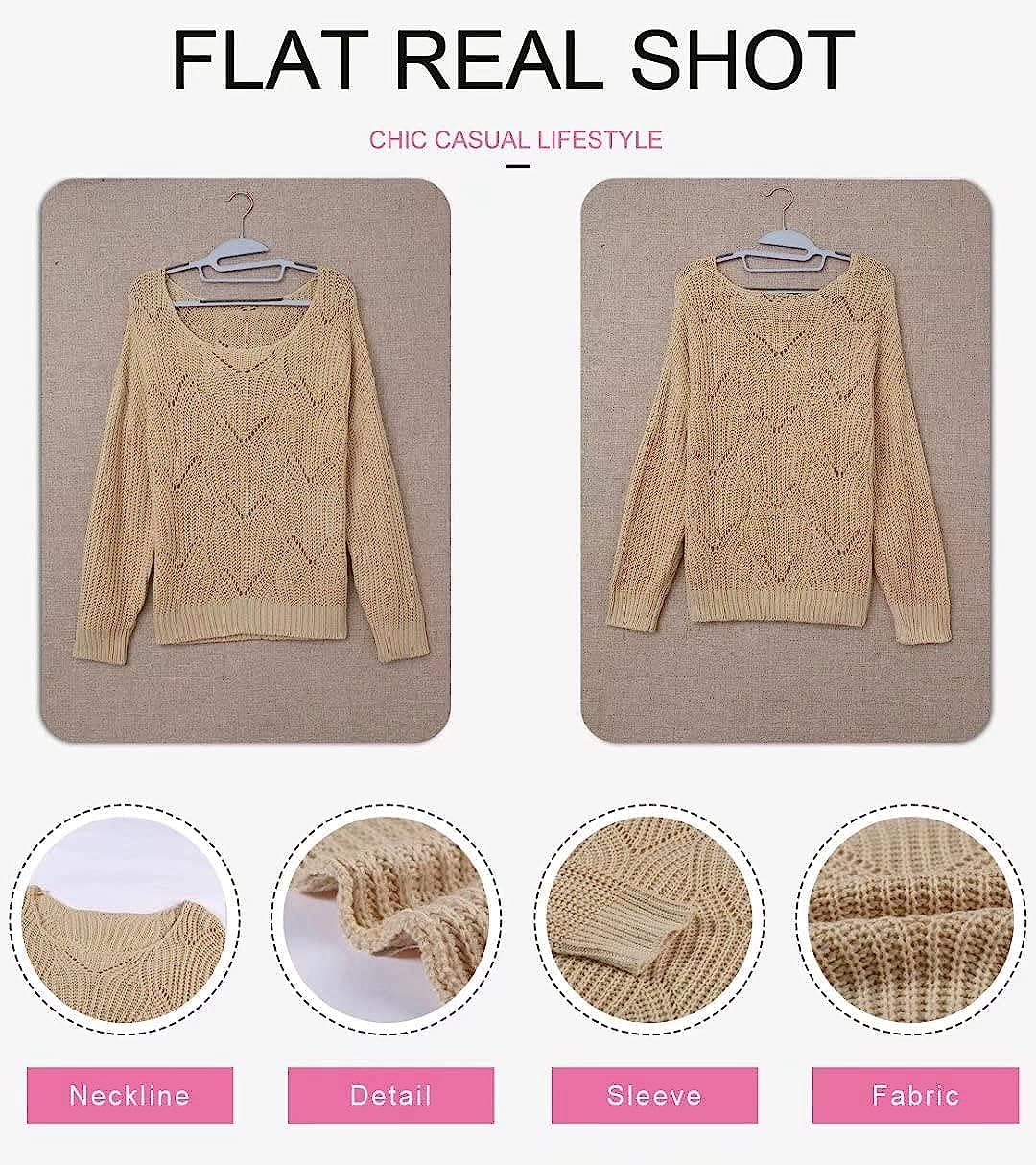 Dokotoo Women’s Knit Sweater – Elegant Crewneck Pullover