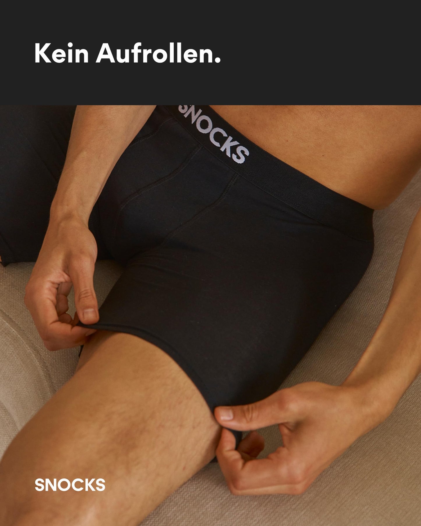 Snocks Long Boxer Shorts for Men, Organic Cotton (6-Pack)