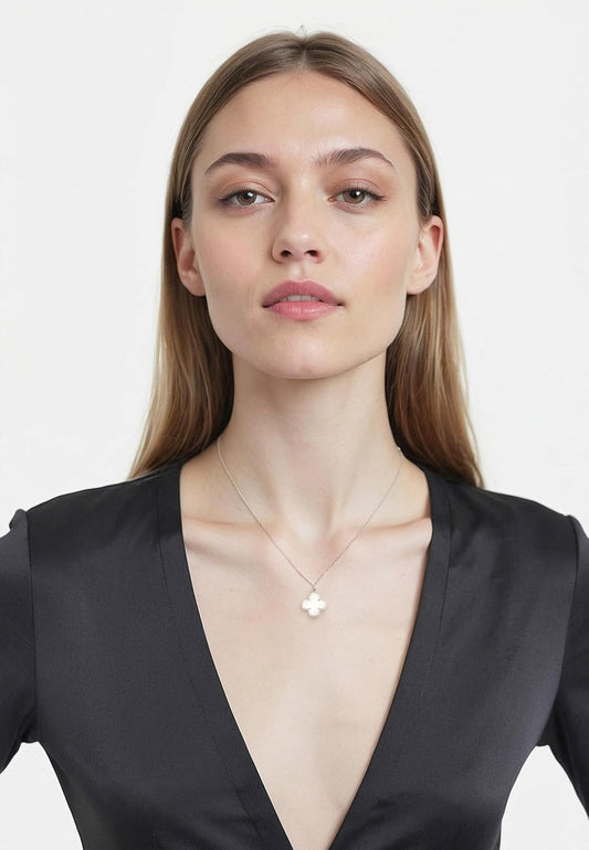 Sofia Milani Women's Necklace – 925 Sterling Silver Flower Enamel Pendant