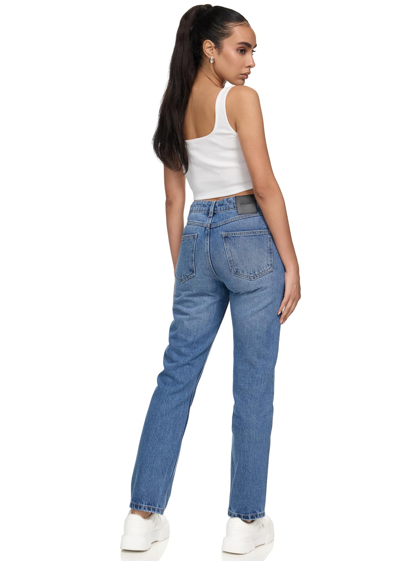 REPUBLIX Women’s Loose Fit Jeans RJ-1002 – Mid-Rise 100% Cotton Denim