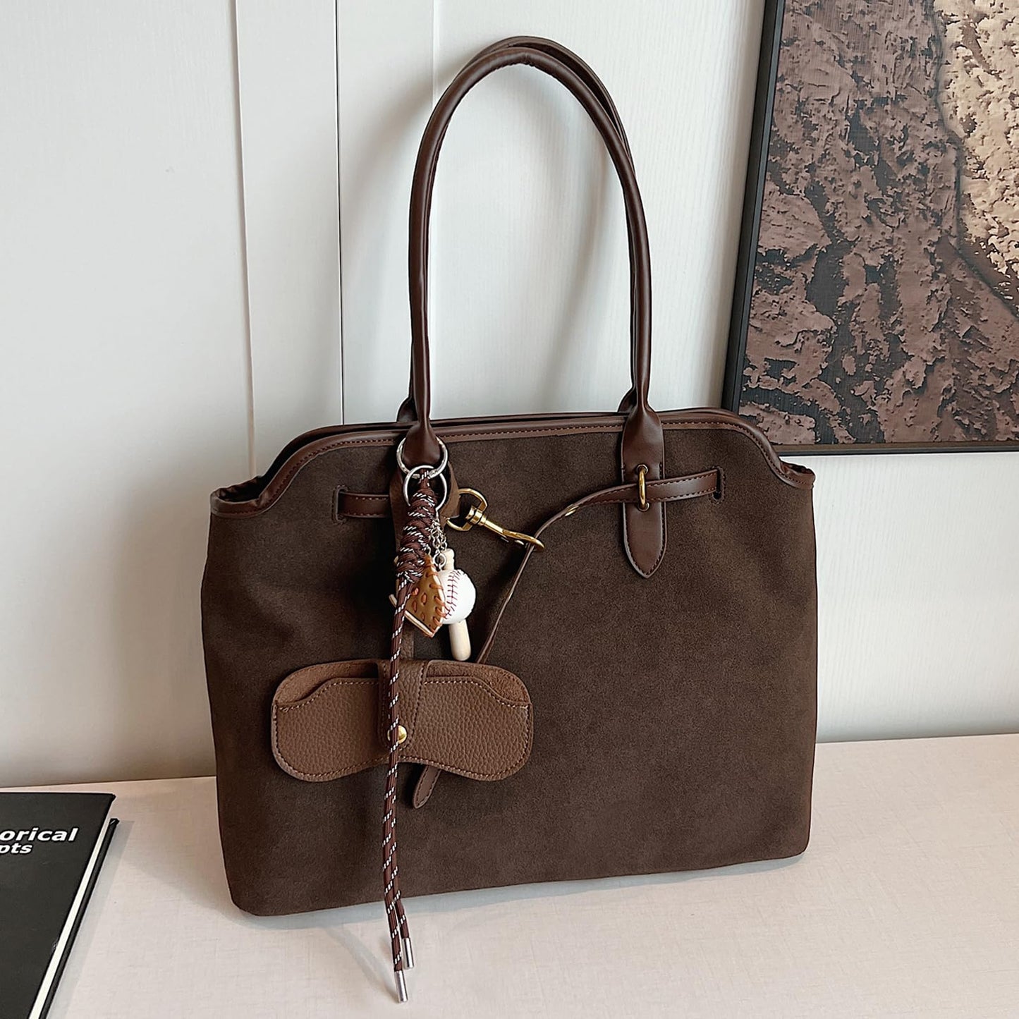 Unisoul Suede Handbag for Women