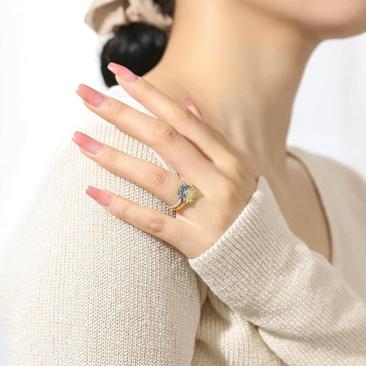 2-Piece Sun and Moon Rings