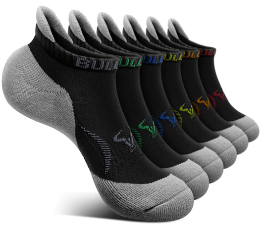 Men’s Ankle Sports Socks – 6-Pack Breathable Cushioned Running Socks